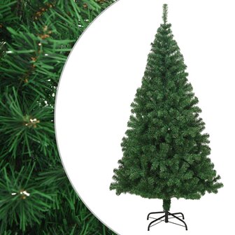 Kunstkerstboom met dikke takken 210 cm PVC groen 1