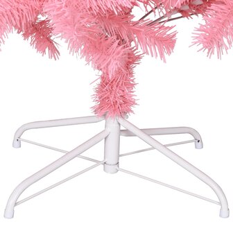 Kunstkerstboom met standaard 240 cm PVC roze 5