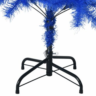 Kunstkerstboom met standaard 120 cm PVC blauw 5