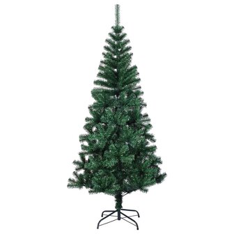 Kunstkerstboom met iriserende uiteinden 240 cm PVC groen 2