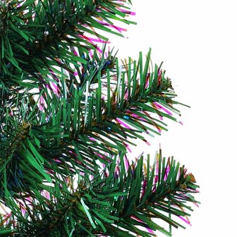 Kunstkerstboom met iriserende uiteinden 240 cm PVC groen 4