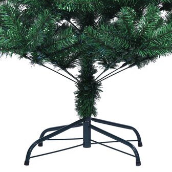 Kunstkerstboom met iriserende uiteinden 240 cm PVC groen 6