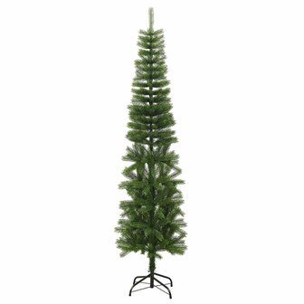 Kunstkerstboom met standaard smal 240 cm PE 2