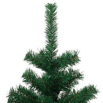 Kunstkerstboom met verlichting en standaard 180 cm PVC groen 7