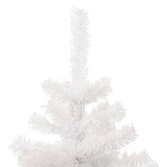 Kunstkerstboom met verlichting en pot 120 cm PVC wit 5