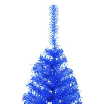 Kunstkerstboom met standaard half 150 cm PVC blauw 5