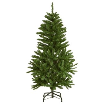 Kunstkerstboom met scharnieren met standaard 120 cm groen 2