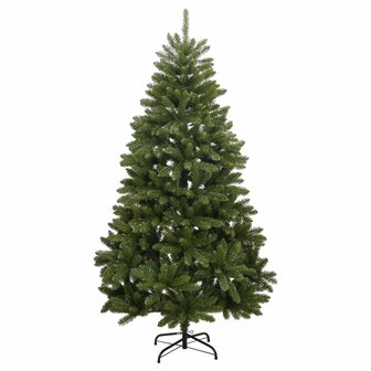 Kunstkerstboom met scharnieren en standaard 240 cm groen 2