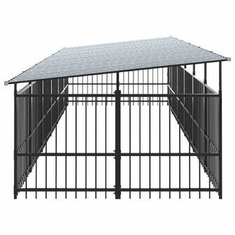 Hondenkennel met dak 11,26 m&sup2; staal 4