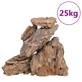 Drakenstenen gemengde kleur 25 kg 10-30 cm 2