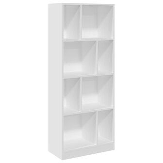 Boekenkast 57x28,5x141 cm bewerkt hout wit 2