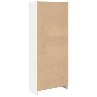 Boekenkast 57x28,5x141 cm bewerkt hout wit 6