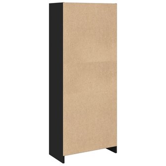 Boekenkast 57x28,5x141 cm bewerkt hout zwart 6