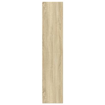 Boekenkast 57x28,5x141 cm bewerkt hout sonoma eikenkleurig 5