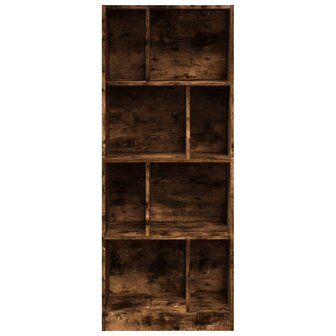 Boekenkast 57x28,5x141 cm bewerkt hout gerookt eikenkleurig 4