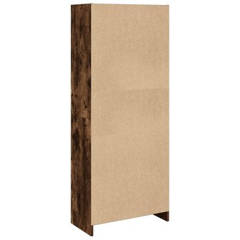 Boekenkast 57x28,5x141 cm bewerkt hout gerookt eikenkleurig 6