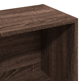 Boekenkast 57x28,5x141 cm bewerkt hout bruin eikenkleurig 8