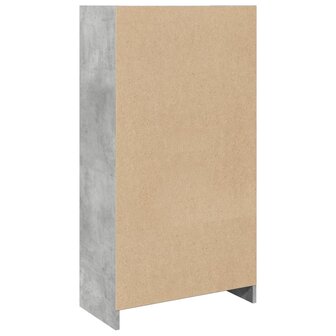 Boekenkast 57x28,5x107,5 cm bewerkt hout betongrijs 6