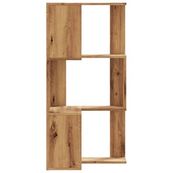 Hoekboekenkast 3-laags 50x50x102 cm hout artisanaal eikenkleur 5