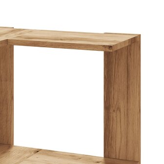 Hoekboekenkast 3-laags 50x50x102 cm hout artisanaal eikenkleur 7