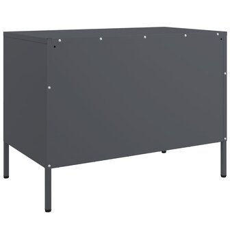 Tv-meubel 68x39x50,5 cm staal antracietkleurig 8