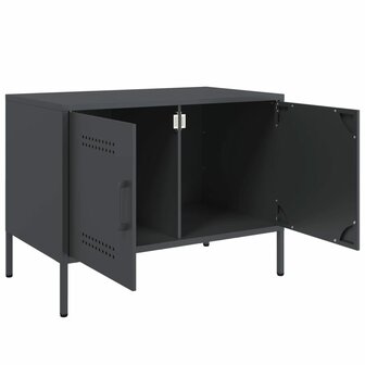 Tv-meubel 68x39x50,5 cm staal antracietkleurig 9