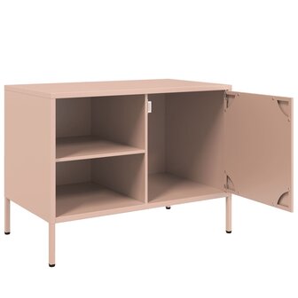 Tv-meubel 68x39x50,5 cm staal roze 9