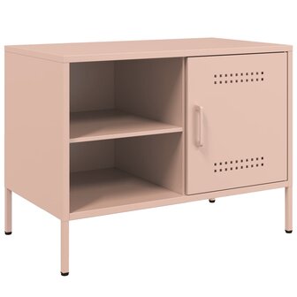 Tv-meubelen 2 st 68x39x50,5 cm staal roze 6