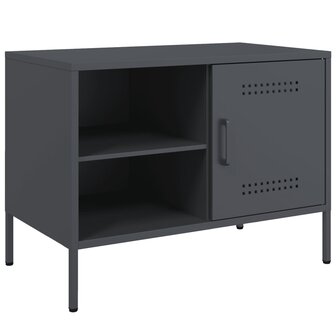 Tv-meubel 68x39x50,5 cm staal antracietkleurig 2