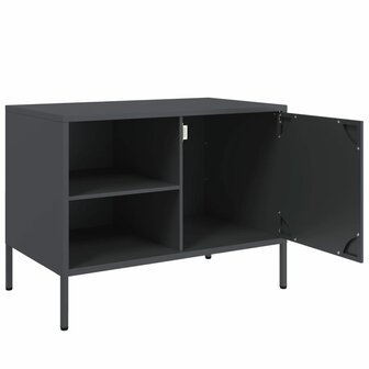 Tv-meubel 68x39x50,5 cm staal antracietkleurig 9