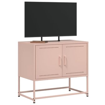 Tv-meubel 68,5x39x60,5 cm staal roze 4