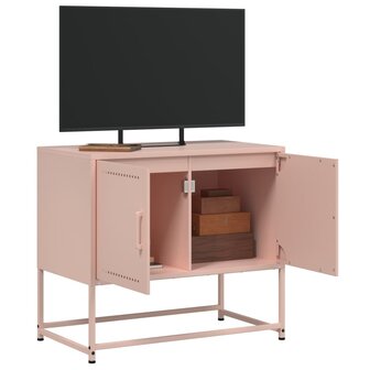 Tv-meubel 68,5x39x60,5 cm staal roze 5