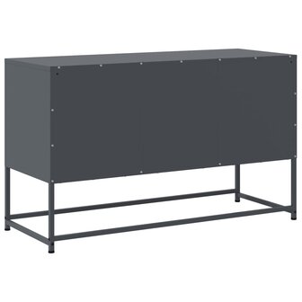 Tv-meubel 100,5x39x60,5 cm staal antracietkleurig 8