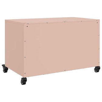 Tv-meubel 68x39x43,5 cm koudgewalst staal roze 8