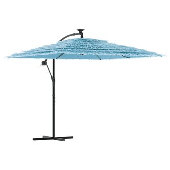 Parasol met stalen paal 246x246x230 cm blauw 2