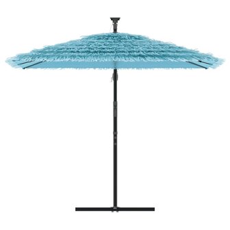 Parasol met stalen paal 246x246x230 cm blauw 3