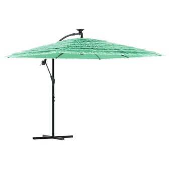 Parasol met stalen paal 246x246x230 cm groen 2