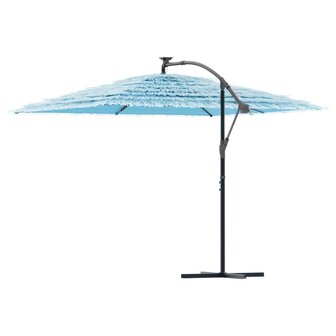 Parasol met stalen paal 290x290x238 cm blauw 5