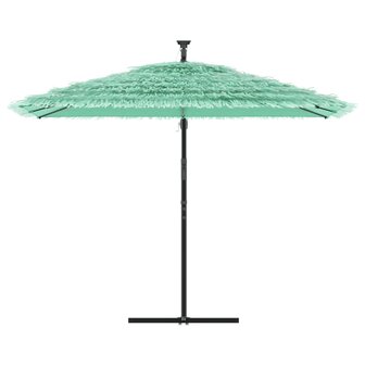 Parasol met stalen paal 290x290x238 cm groen 3