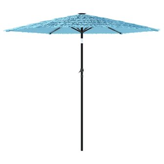 Parasol met stalen paal 223x223x213 cm blauw 5