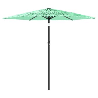 Parasol met stalen paal 223x223x213 cm groen 5