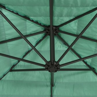 Parasol met stalen paal 223x223x213 cm groen 8