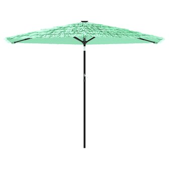 Parasol met stalen paal 288x288x225 cm groen 3