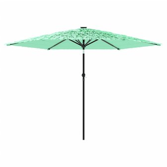 Parasol met stalen paal 288x288x225 cm groen 4