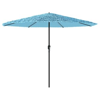 Parasol met stalen paal 324x324x247 cm blauw 2