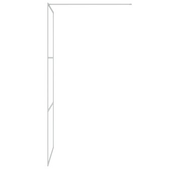 Inloopdouchewand 90x195 cm transparant ESG-glas zilverkleurig 4