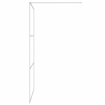 Inloopdouchewand 115x195 cm transparant ESG-glas zilverkleurig 4