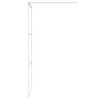 Inloopdouchewand 90x195 cm transparant ESG-glas wit 4