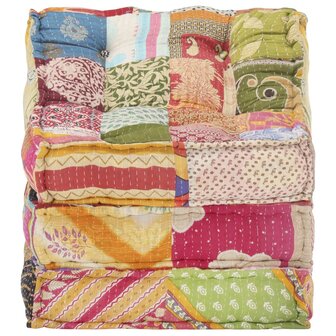 Poef modulair stof patchwork 5