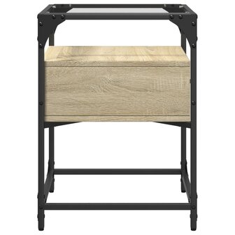 Nachtkastjes 2 st 40x40x55 cm bewerkt hout sonoma eikenkleurig 6